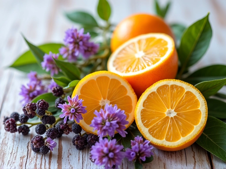 Ingredienti naturali per il supporto immunitario: Echinacea, Sambuco, Agrumi