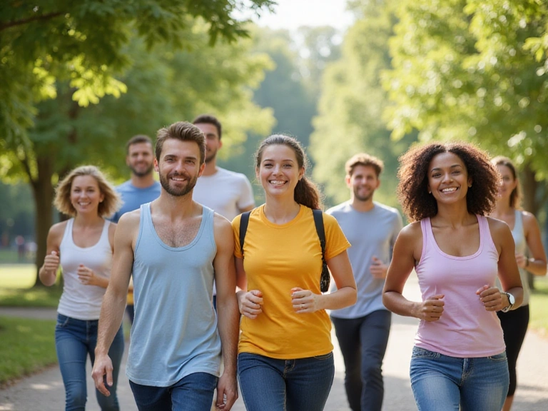 Persone sorridenti e attive che simboleggiano una buona salute grazie a ImmunoBoost