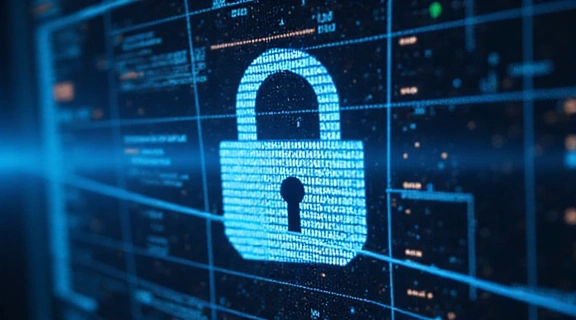 Luchetto di sicurezza su uno schermo